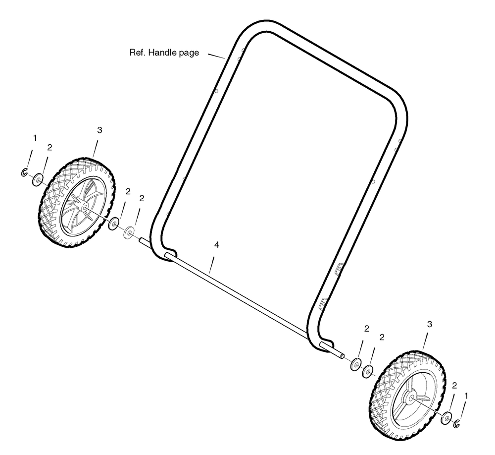Wheel Assembly Diagram and Parts List for 1695518-18-2811-29RS 2008 Briggs and Stratton Snow Blower